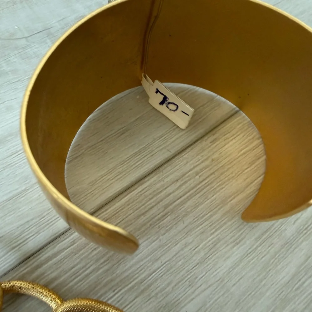 Chunky link necklace and bracelet set with blue quartz geode pendant boho - Picture 6 of 8